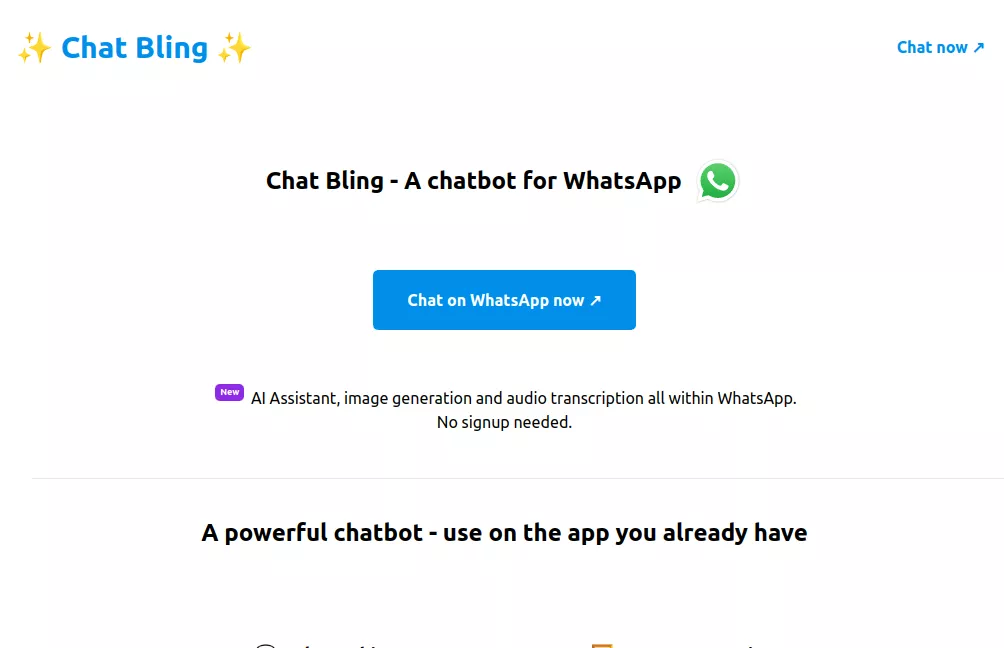 CHAT BLING