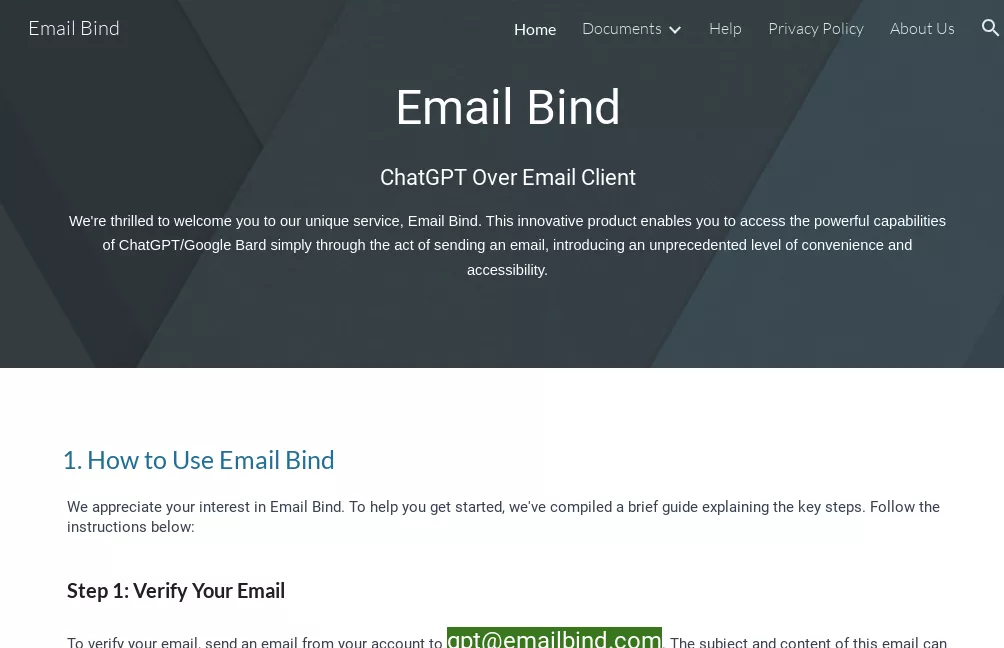 EMAIL BIND